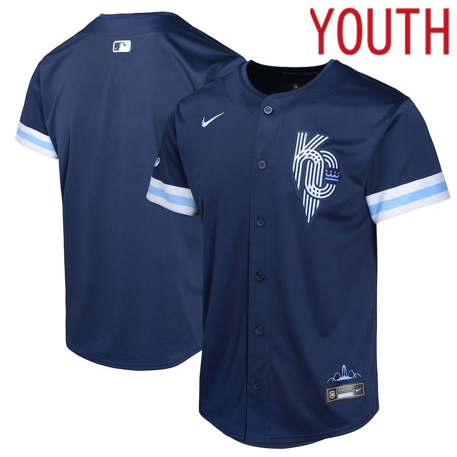 Youth Kansas City Royals Nike Navy City Connect Limited MLB Jersey->youth mlb jersey->Youth Jersey